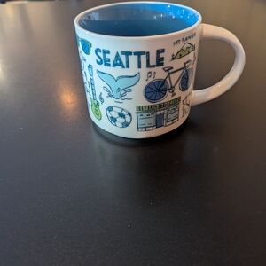 Starbucks Seattle Mug - Blue and White